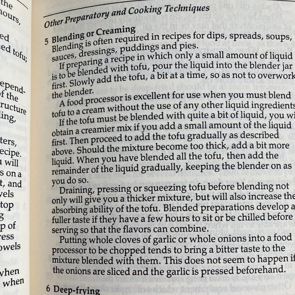 TOFU COOKBOOK  1981  Nutritious Low Calorie Vegan Recipes Appetizers to Dessert - Picture 16 of 16